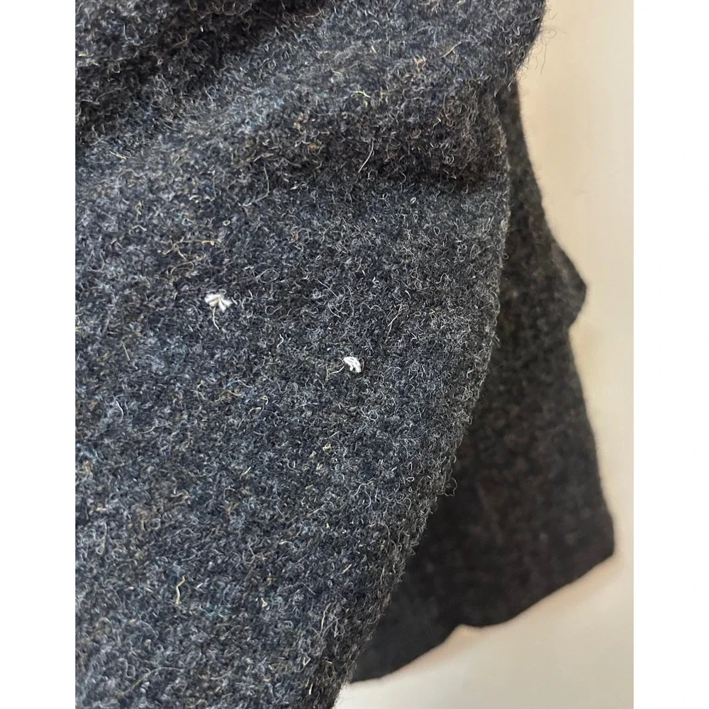 Vintage Hardwick Harris Tweed Blazer Mens Charcoal Grey Wool Sport Coat USA Made